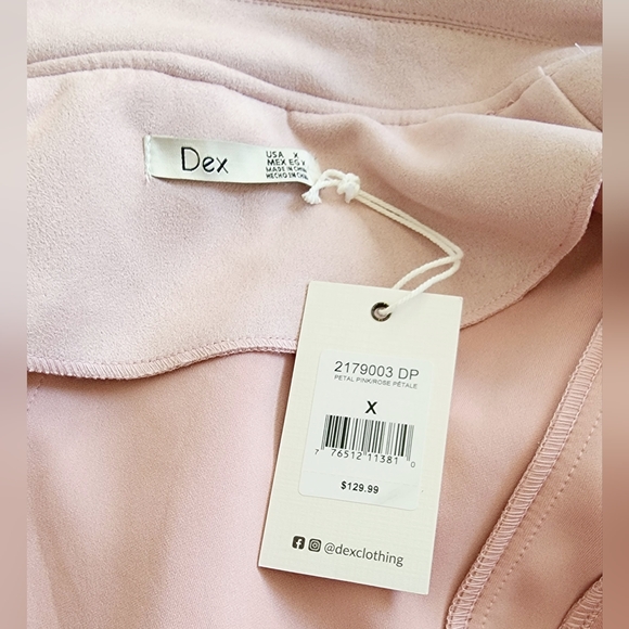 [X & 1X] NWT DEX Plus Moto Jacket - Pink Petal - Picture 11 of 16
